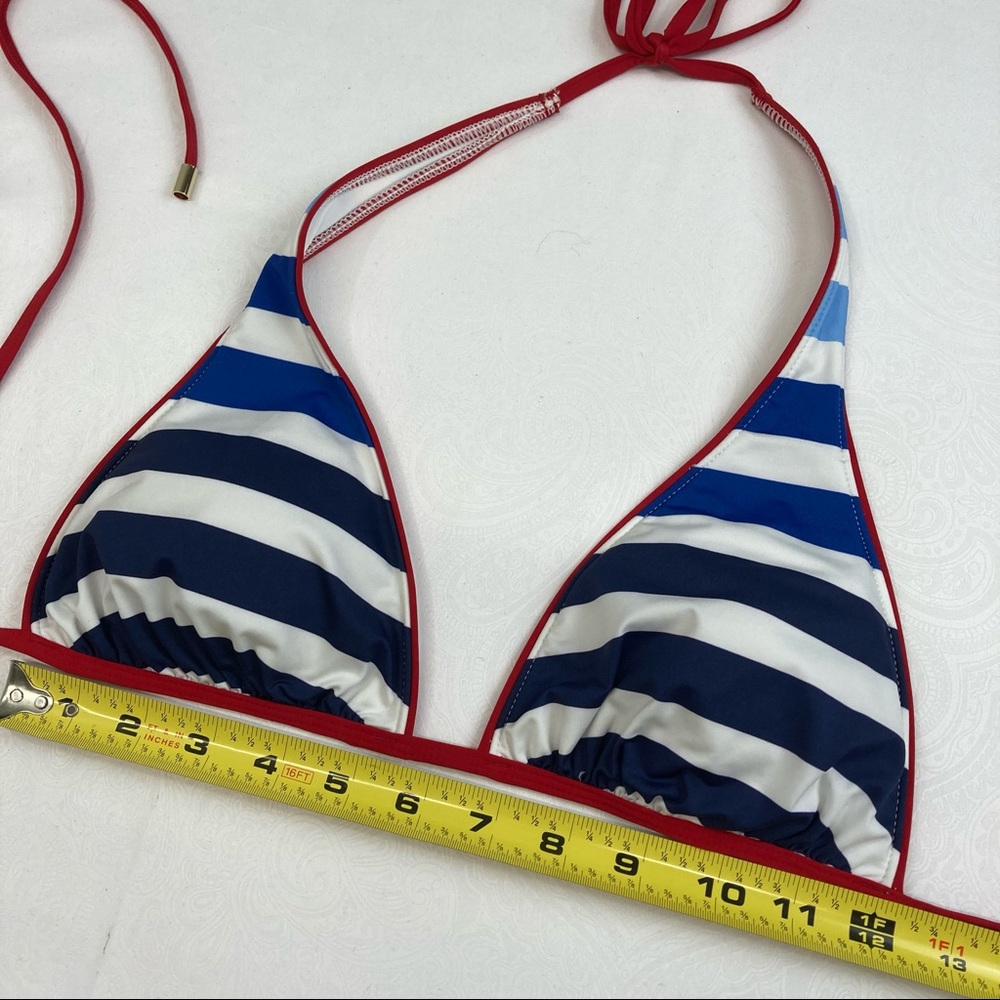 Lands’ End | Triangle Bikini Top, Rd, Wht & Blue! Sz med. - Picture 6 of 9